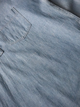 Load image into Gallery viewer, 1970s Chambray Pullover Work Shirt - L
