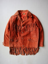 Load image into Gallery viewer, 1970s Suede Leather Fringe Jacket - M
