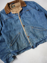 Load image into Gallery viewer, 1970s Maverick Blue Bell Lined Denim Jacket with Corduroy Collar - M
