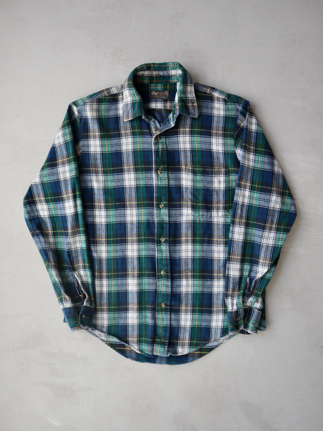 1980's Made in USA Plaid Flannel Shirt - M