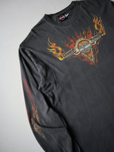 Load image into Gallery viewer, Distressed Harley Davidson Flame Long Sleeve - L

