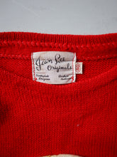 Load image into Gallery viewer, 1950&#39;s Jean Lee Originals Cheerleader Knit Sweater - S
