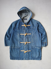 Load image into Gallery viewer, 1980&#39;s Made in USA Polo Ralph Lauren Nautical Duffle Denim Jacket - M - L/XL
