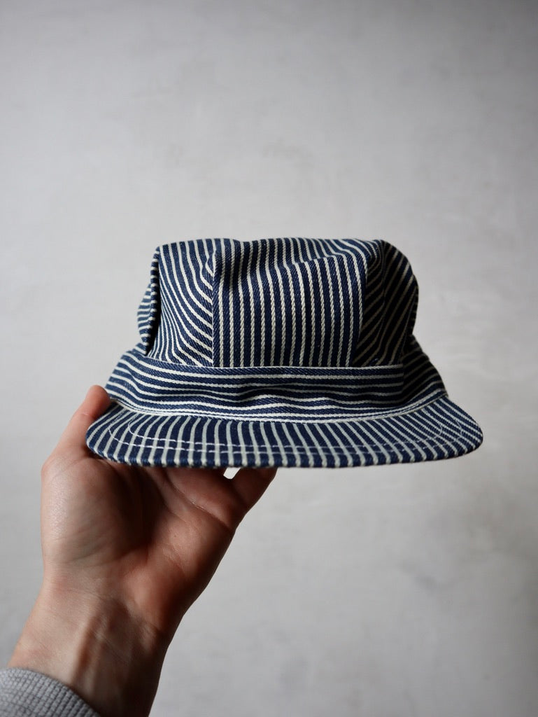 Hickory Striped Engineer Cap