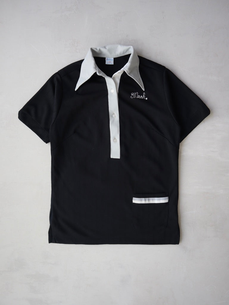1970's Hilton Women's Patched Bowling Shirt - S