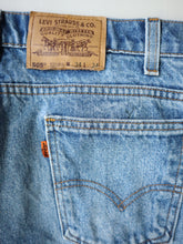 Load image into Gallery viewer, 1980s Orange Tab Levi's 505 Jeans with Released Hem - 34"
