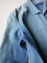 Load image into Gallery viewer, 1960s Faded French Chore with 13 Star Buttons - M/L
