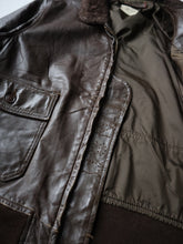 Load image into Gallery viewer, 1980s U.S Navy G-1 Leather Flight Jacket - L
