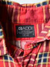 Load image into Gallery viewer, 1970s Distressed Gaddi Plaid Flannel Shirt - M
