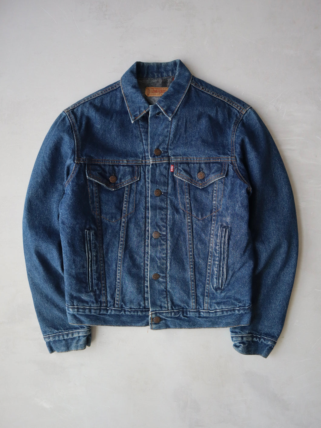 1980s Made in USA Levi's Blanket Lined Denim Jacket - XS/S