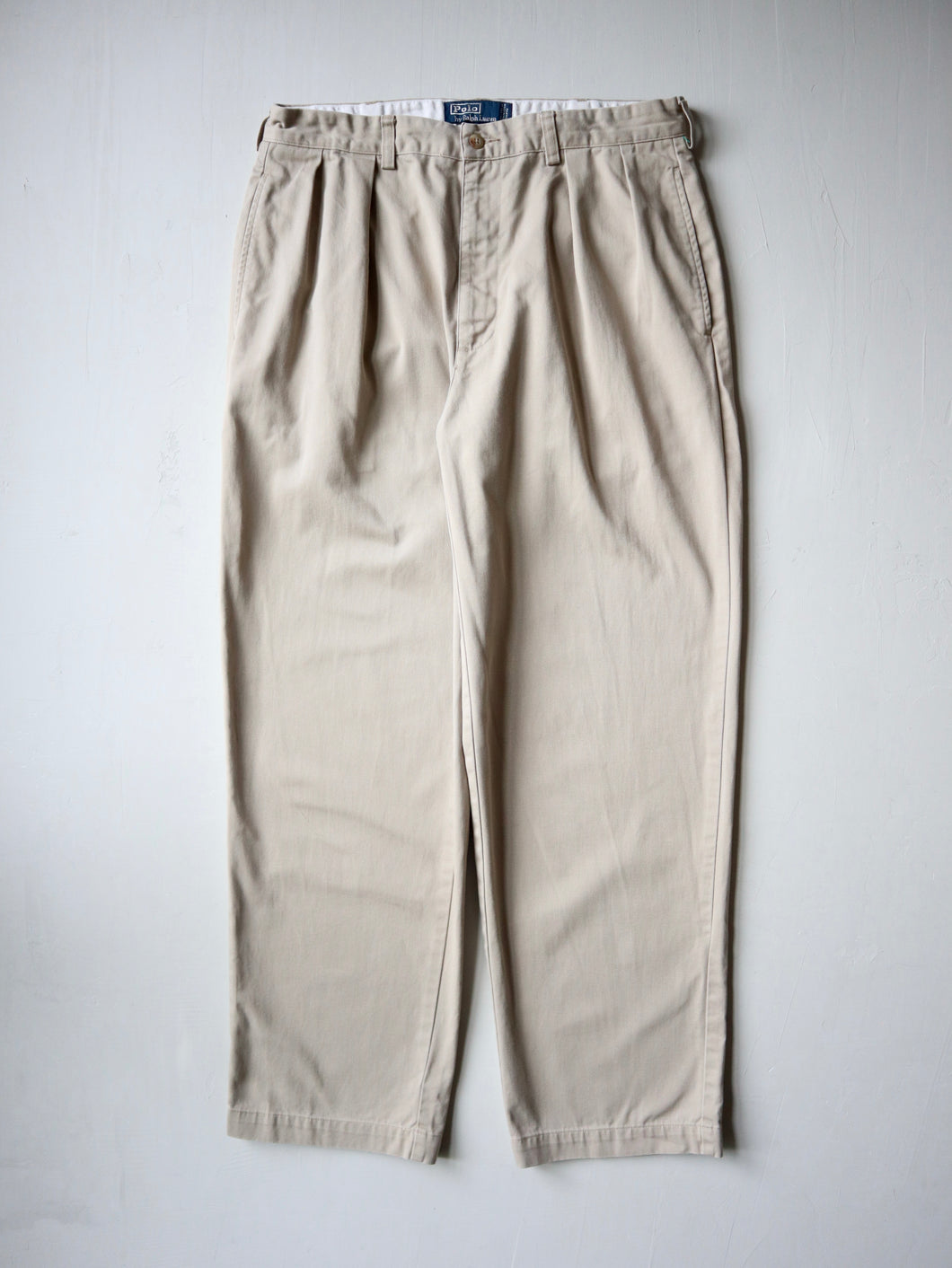 1990s Polo Ralph Lauren Pleated Chino Pants - 33