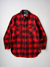 Load image into Gallery viewer, 1970s Pendleton Shadow Plaid Wool Flannel Shirt - M
