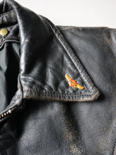 Load image into Gallery viewer, 1950s Distressed Leather Biker Jacket - L
