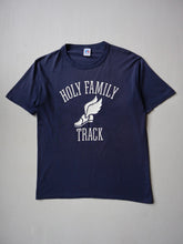 Load image into Gallery viewer, 1980s Faded Holy Family Track T-Shirt - S
