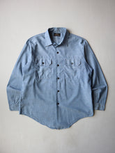 Load image into Gallery viewer, 1970s Sears Perma-Prest Selvedge Chambray Shirt - M/L
