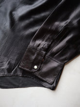 Load image into Gallery viewer, 1970s Career Club Satin Pearl Snap Shirt - XL
