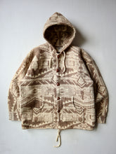 Load image into Gallery viewer, Hand Made in Ecuador Hooded Wool Jacket - L
