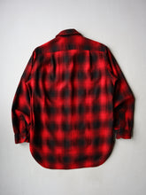 Load image into Gallery viewer, 1970s Pendleton Shadow Plaid Wool Flannel Shirt - M
