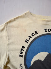 Load image into Gallery viewer, 1970s Race to The Top Flock Print T-Shirt - S
