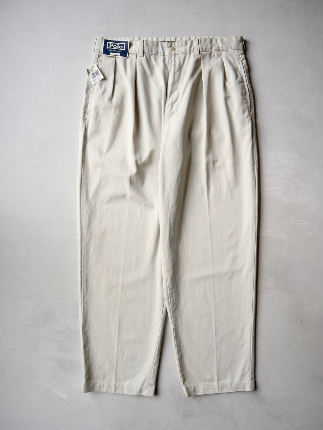 1990s Deadstock Polo Ralph Lauren Pleated Chino Pants - 34