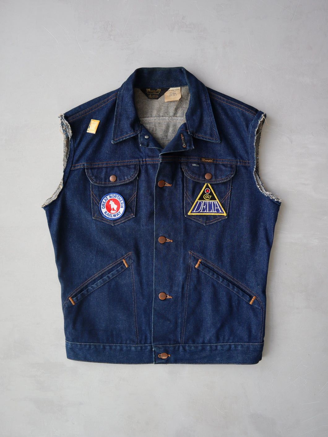 1970's Wrangler Farm Aid Cut-Off Vest - M