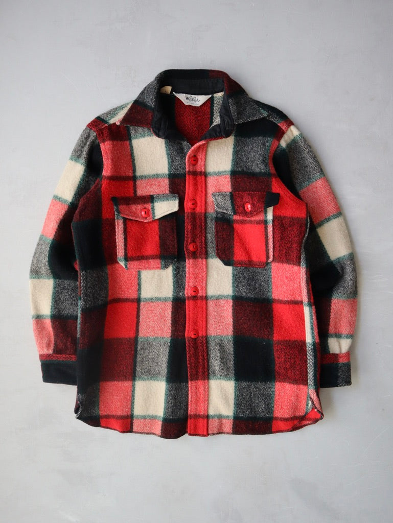 1970's Woolrich Plaid CPO Shirt - S/M