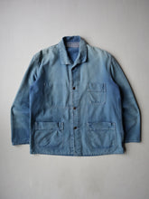 Load image into Gallery viewer, 1960s Faded French Chore with 13 Star Buttons - M/L
