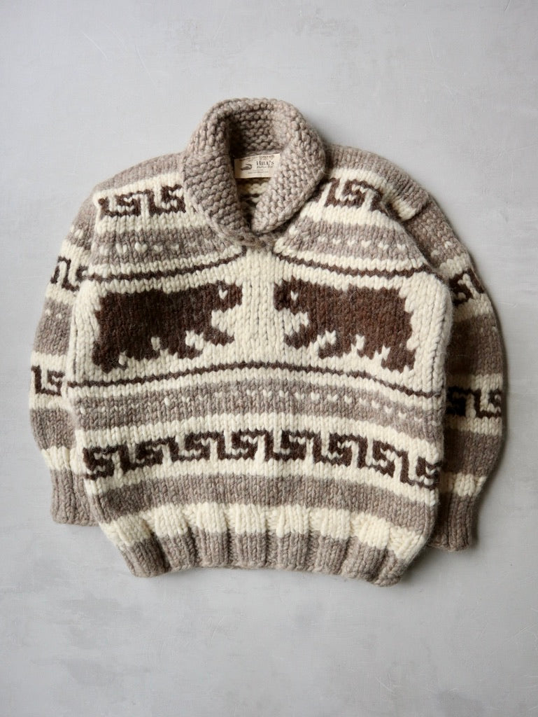 1980's Cowichan Chunky Knit Sweater - XS