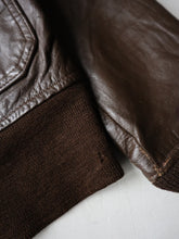 Load image into Gallery viewer, 1980s U.S Navy G-1 Leather Flight Jacket - L
