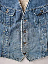 Load image into Gallery viewer, Lee Storm Rider Sherpa Lined Denim Vest - L
