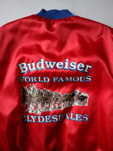 Load image into Gallery viewer, 1980&#39;s Budweiser Clydesdales Satin Bomber Jacket - XL
