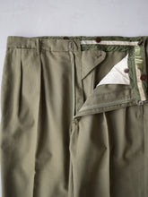 Load image into Gallery viewer, 1970&#39;s Wool Blend Pleated Uniform Pants - 33&quot;
