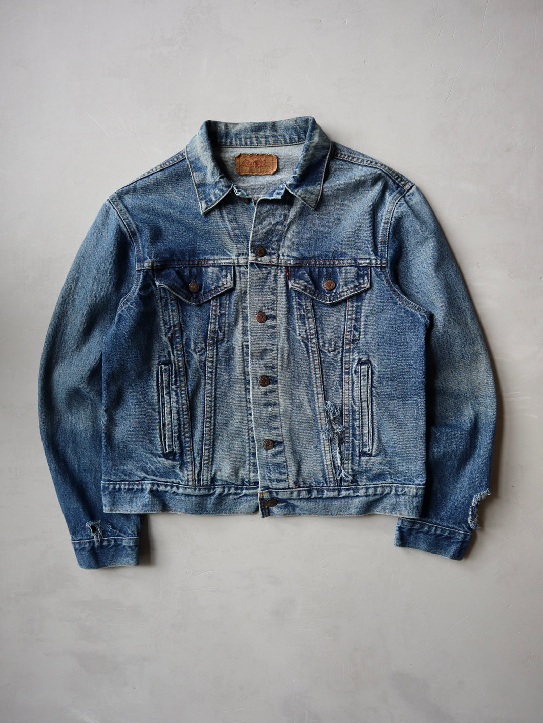 1980's Thrashed Made in USA Levi's Denim Jacket - M