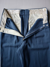 Load image into Gallery viewer, 1950s Drop Loop Gabardine Pleated Pants - 32"
