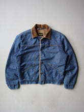 Load image into Gallery viewer, 1970s Wrangler Lined Denim Jacket with Corduroy Collar - M
