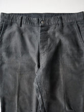 Load image into Gallery viewer, Black French Moleskin Pants with 13 Star Button - 36"
