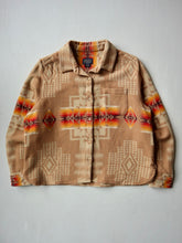 Load image into Gallery viewer, Pendleton Women's Cropped Jacquard Wool Shirt - L/XL
