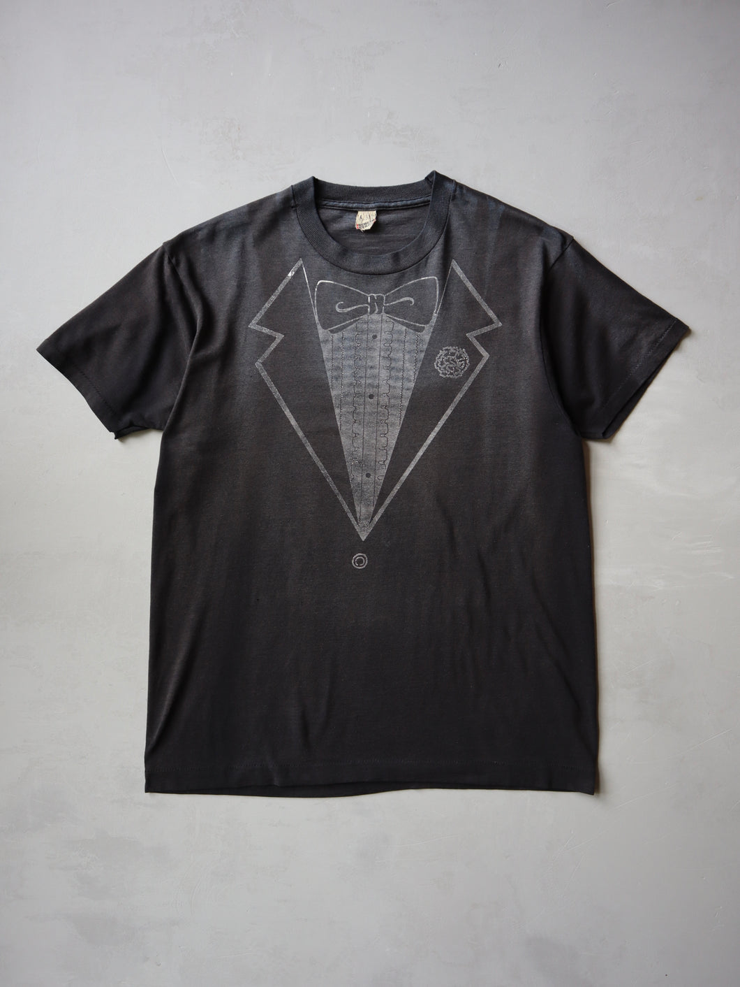 1970's Sun Faded Suit & Tie T-Shirt - S/M