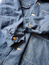 Load image into Gallery viewer, 1960/70s Wrangler Blanket Lined Denim Chore Jacket - L
