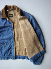 Load image into Gallery viewer, 1970s Wrangler Lined Denim Jacket with Corduroy Collar - M
