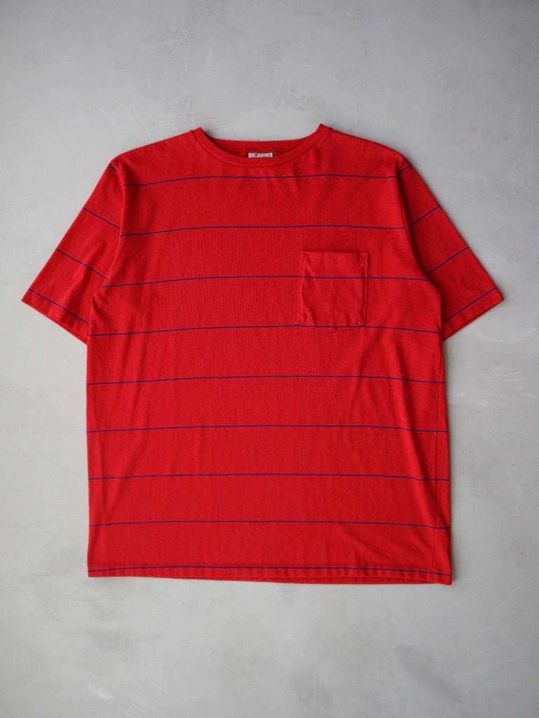 1980's Made in USA Striped Pocket Tee - L