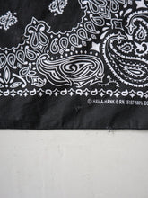Load image into Gallery viewer, Paisley Black Bandana Made in USA
