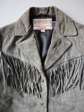 Load image into Gallery viewer, Schott Rancher Western Suede Leather Fringe Jacket - XS
