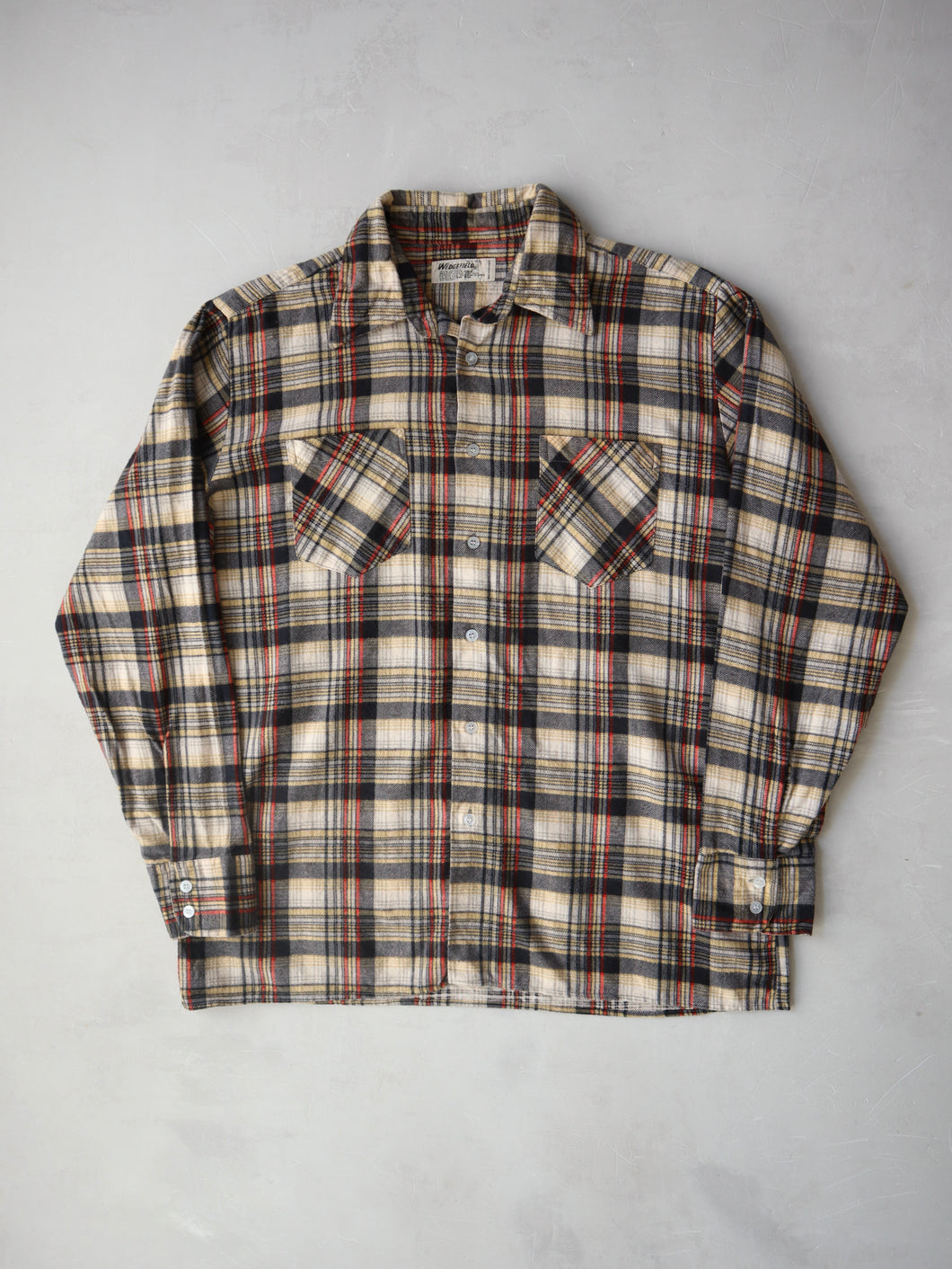 1980's Wedgefield Plaid Flannel Shirt - L