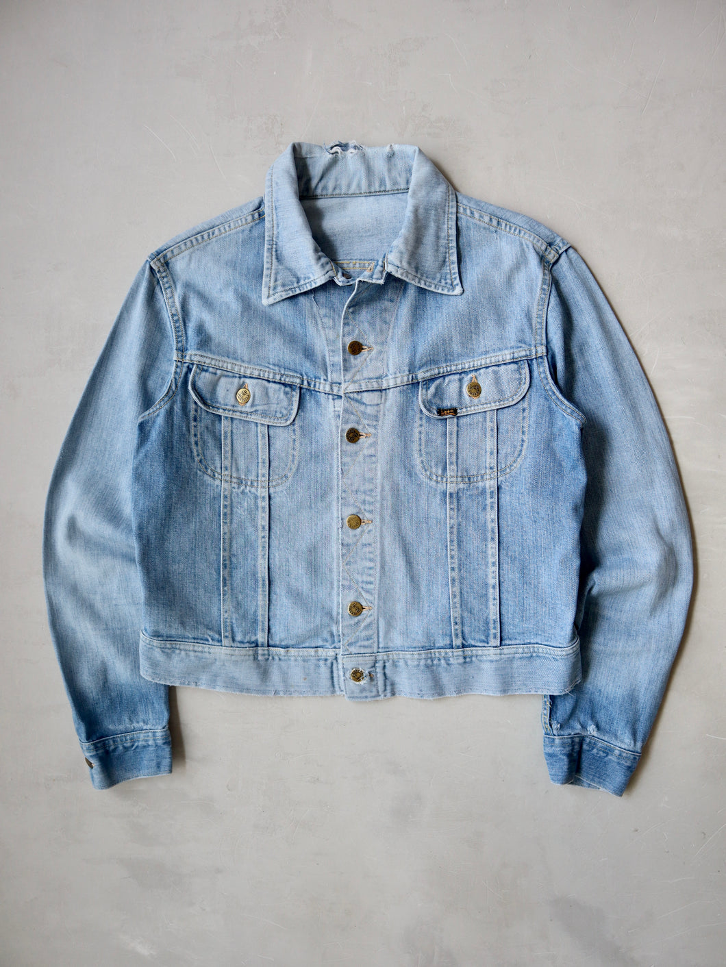 1970s Faded Lee Riders Denim Jacket - M