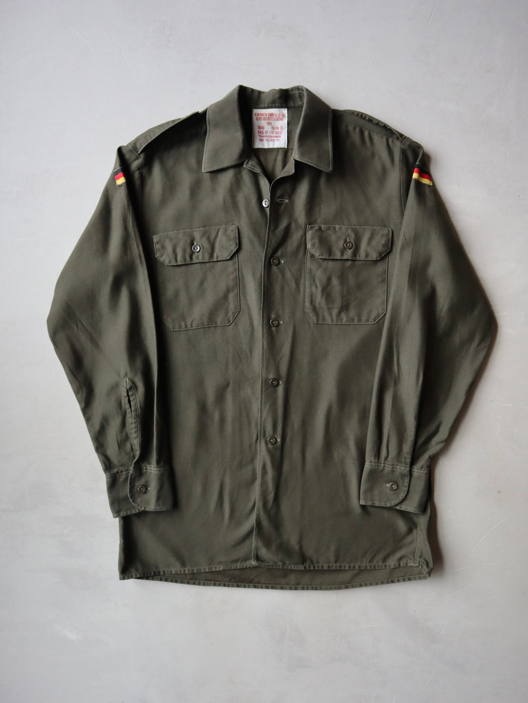 1990's German Army Shirt - S/M