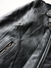 Load image into Gallery viewer, 1980s Boxy Leather Biker Jacket - S

