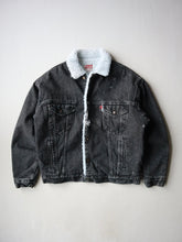 Load image into Gallery viewer, 1980s Distressed Levi's Sherpa Lined Denim Jacket - M
