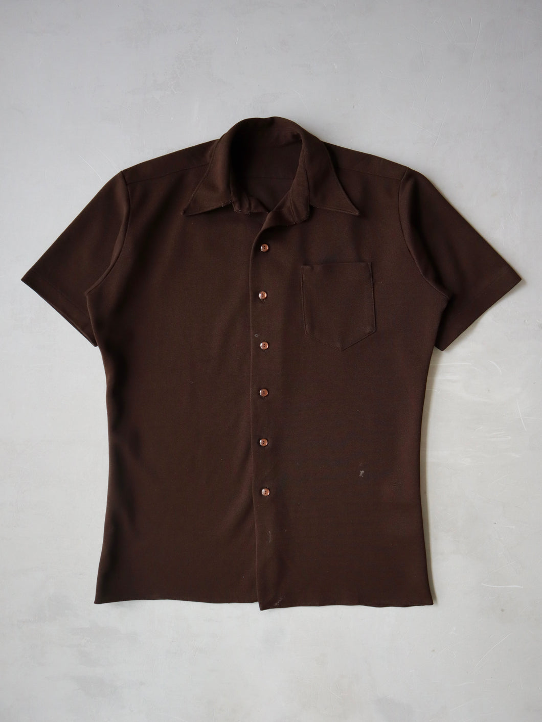 1970's Thick Short Sleeve Shirt -  L
