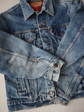 Load image into Gallery viewer, 1980s Made in USA Levi&#39;s Flannel Lined Denim Jacket - S
